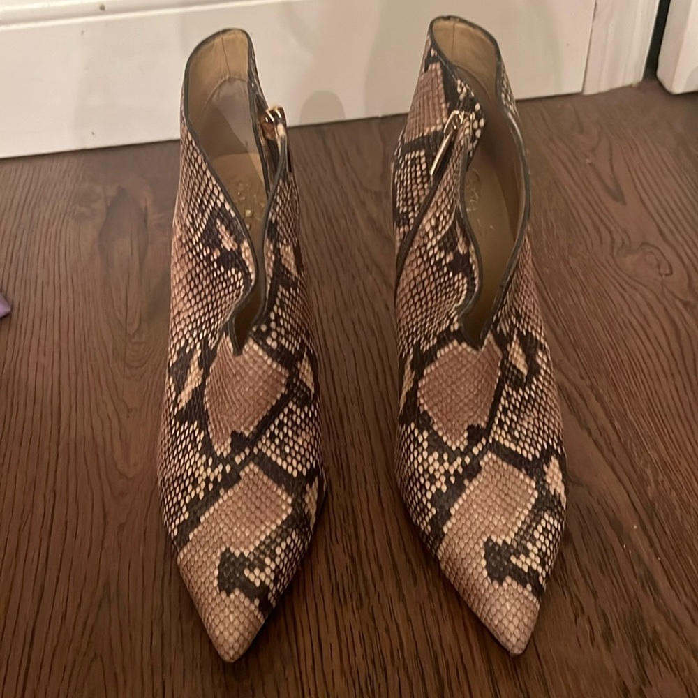 Brand new never worn leather booties